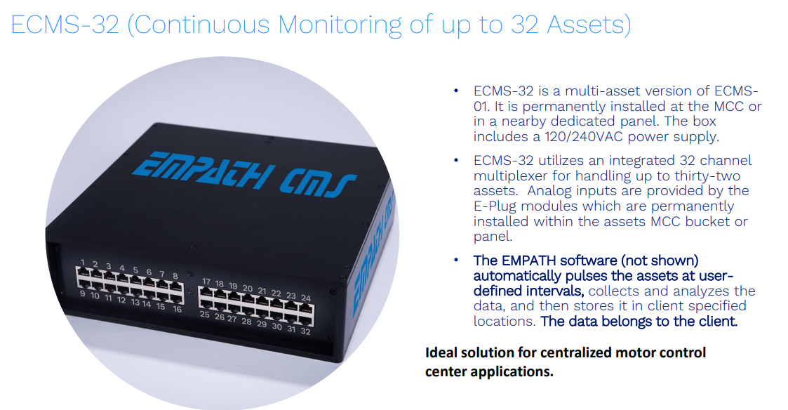 EMPATH CMS™ | ECMS-32: Permanent monitoring for up to 32 assets